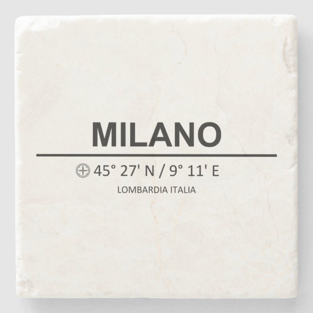 Posavasos De Piedra Coordina Milano (Anverso)
