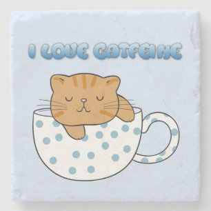 Posavasos De Piedra Copa Kawaii de Cat-Feine