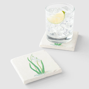 Posavasos De Piedra Copas de nieve (Galanthus nivalis)