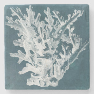 Posavasos De Piedra Coral azul I