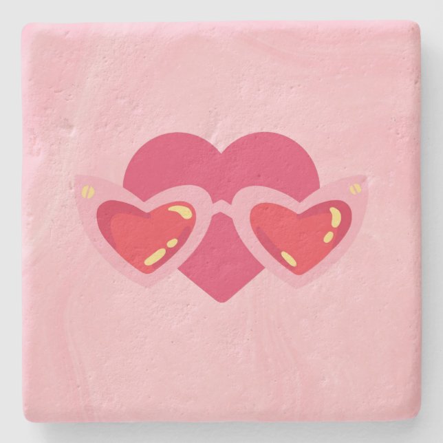 Posavasos De Piedra Corazón (Anverso)