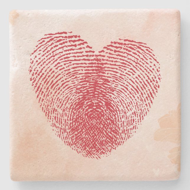 Posavasos De Piedra Corazón (Anverso)