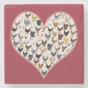 Posavasos De Piedra Corazón de pollo