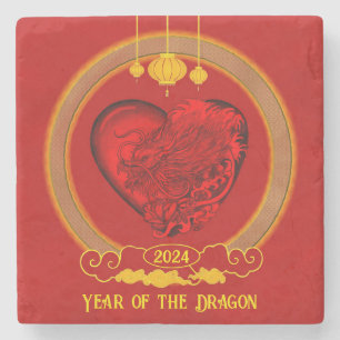 Posavasos De Piedra Corazón del dragón, Año del dragón