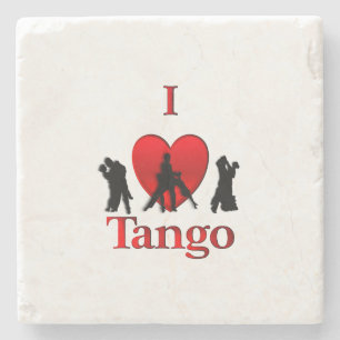 Posavasos De Piedra Corazón del tango