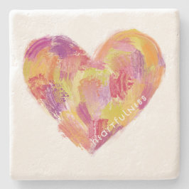 Posavasos De Piedra Corazón lleno
