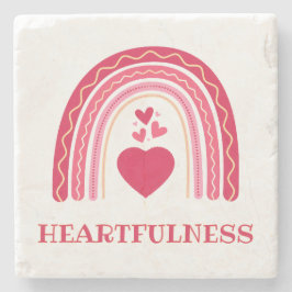 Posavasos De Piedra Corazón lleno