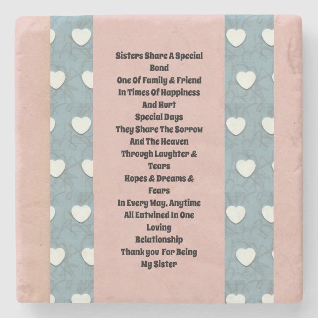 Posavasos De Piedra Corazones marismas (Anverso)