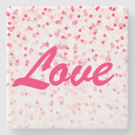 Posavasos De Piedra Corazones y amor de San Valentín