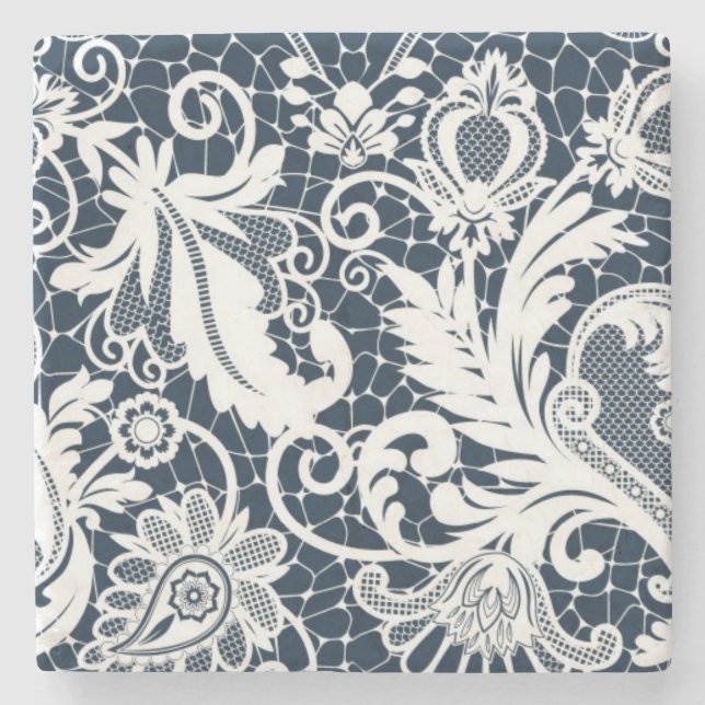 Posavasos De Piedra Cordón blanco 2 (Anverso)