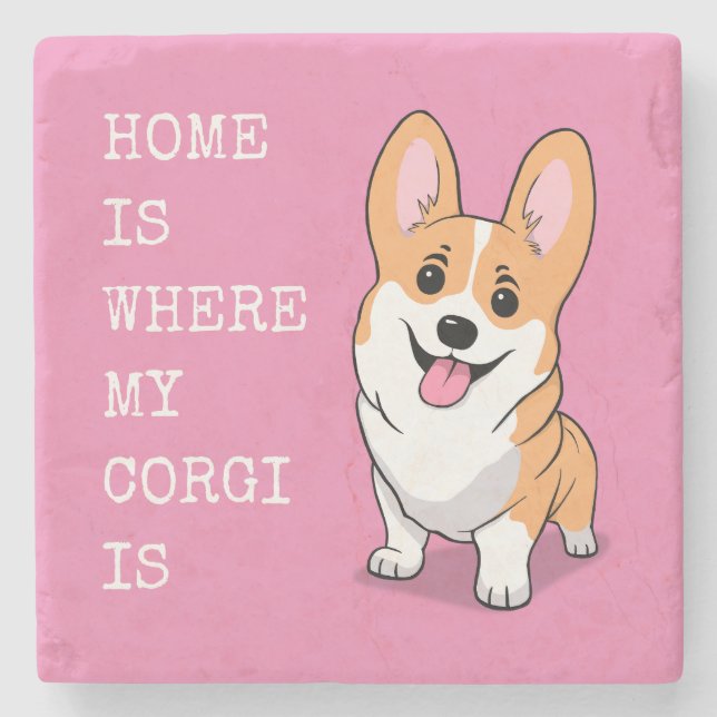 Posavasos De Piedra Corgi (Anverso)
