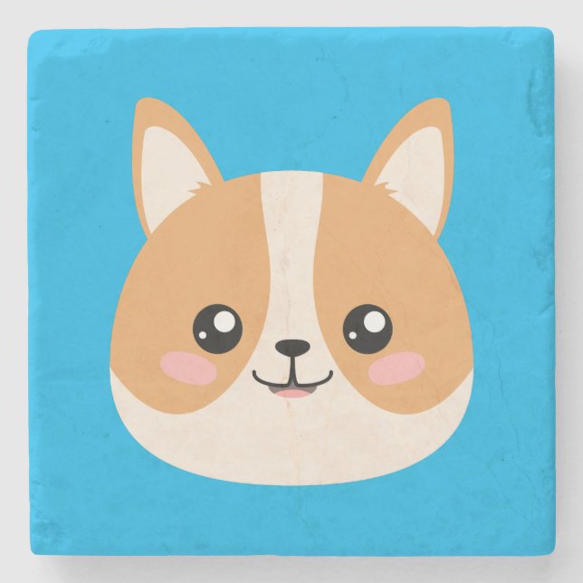 Posavasos De Piedra Corgi (Anverso)