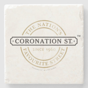 Posavasos De Piedra Coronation Street - Logo