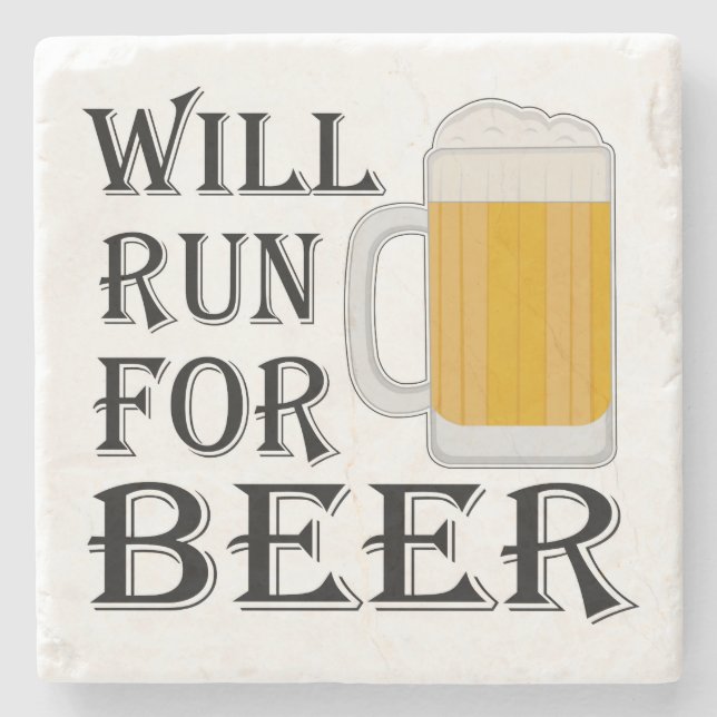 Posavasos De Piedra Correrá para la cerveza (Anverso)