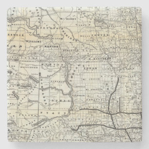 Posavasos De Piedra Corrija el mapa de Dakota