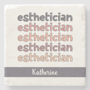 Posavasos De Piedra Cosmetólogo estético personalizado