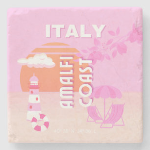 Posavasos De Piedra Costa Amalfitana, arte de viajes, viajes con perri