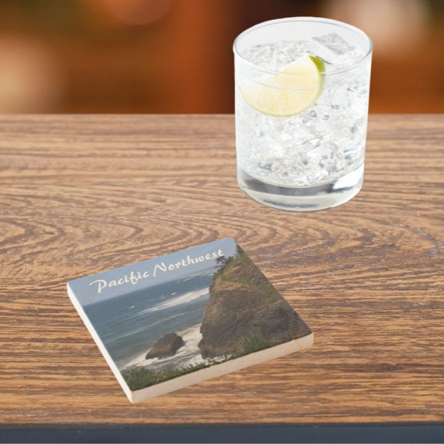 Posavasos De Piedra Costa del Noroeste del Pacífico (In Situ)