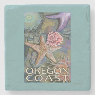 Posavasos De Piedra Costa Tidepool de Oregon