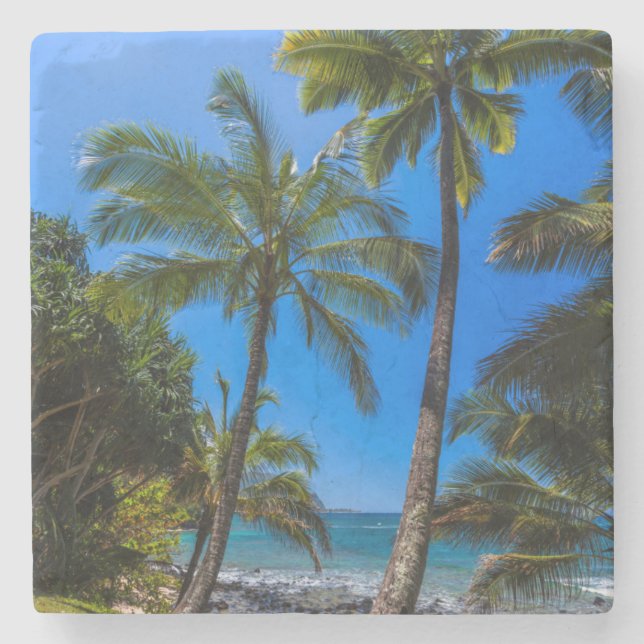 Posavasos De Piedra Costa tropical 2 (Anverso)