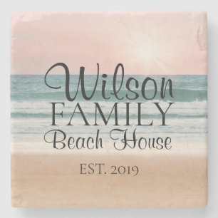 Posavasos De Piedra Costras costeras de playa personalizadas
