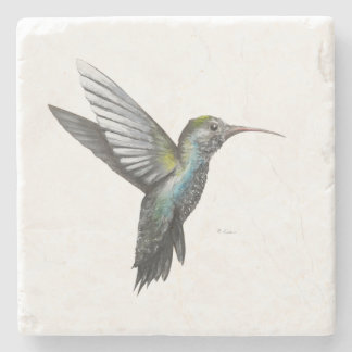 Posavasos De Piedra Costura de mármol de Hummingbird
