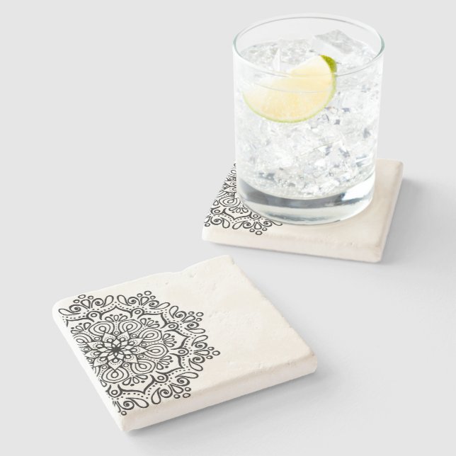 Posavasos De Piedra Costura de piedra (Lateral)