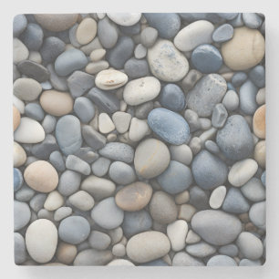 Posavasos De Piedra Costura de piedra de guijarros rodados de mar