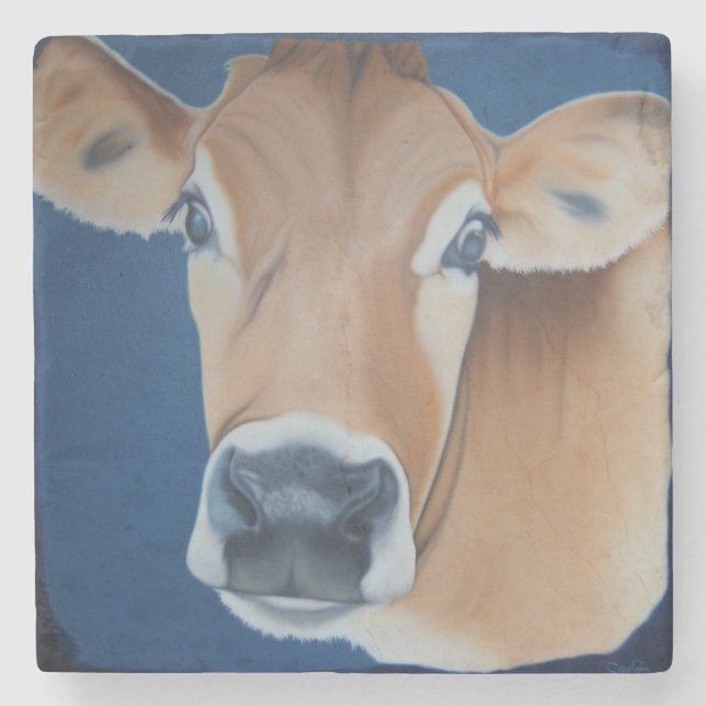 Posavasos De Piedra "Cow de Caroline (Anverso)