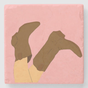 Posavasos De Piedra Cowboy Boots