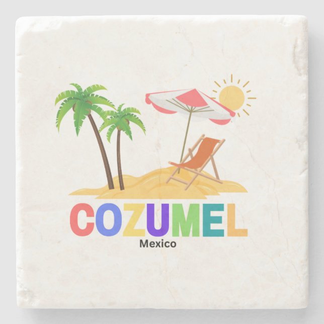 Posavasos De Piedra Cozumel Coaster (Anverso)