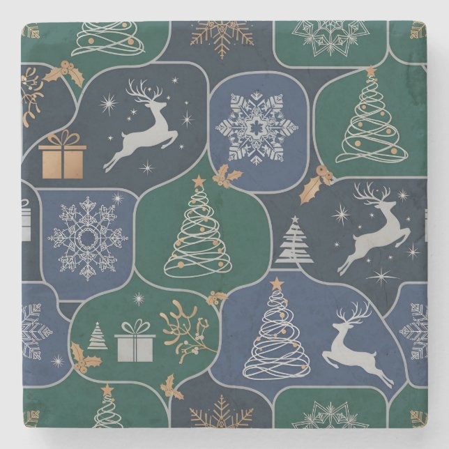 Posavasos De Piedra Cozy Christmas Magic (Anverso)