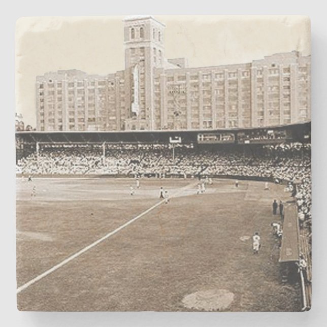Posavasos De Piedra Crackers de Atlanta, Estadio Ponce Atlanta, Béisbo (Anverso)