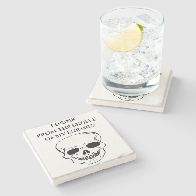 Posavasos De Piedra cráneos (Lateral)