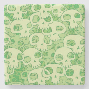 Posavasos De Piedra Cráneos frescos