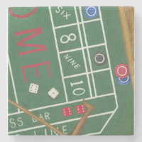 Craps de Casino con Chips y dados