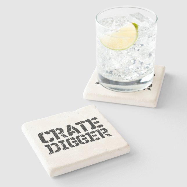Posavasos De Piedra Crate Digger (Lateral)