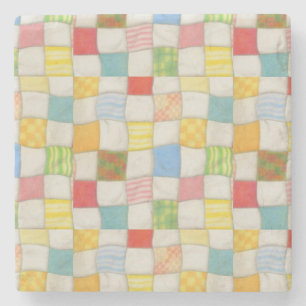 Posavasos De Piedra CRAZY QUILE Mármol de escayola