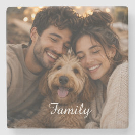 Posavasos De Piedra Crea tu propia familia personalizada