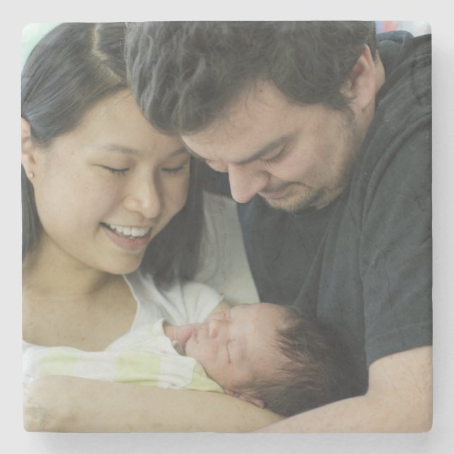 Posavasos De Piedra Crea tu propia foto personalizada DIY (Anverso)