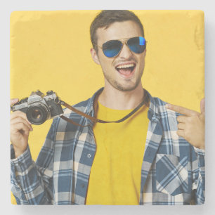 Posavasos De Piedra Crea tu propia imagen personalizada de foto