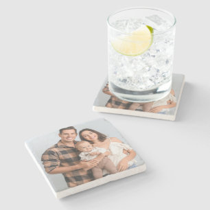 Posavasos De Piedra Crea tu propia imagen personalizada de foto DIY
