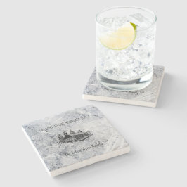 Posavasos De Piedra Crea tu propia imagen rústica de casa de montaña f