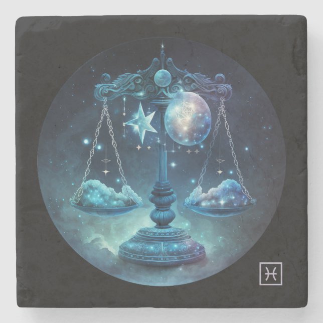Posavasos De Piedra Crea Tu Propia Libra Celestial (Anverso)