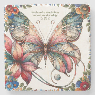 Posavasos De Piedra Crea Tu Propia Mariposa Gitana Encantadora