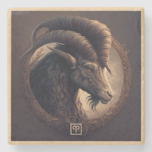 Posavasos De Piedra Crea tu propio Aries carnero noble
