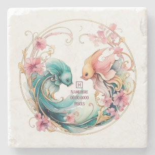 Posavasos De Piedra Crea tu propio bello zodiaco de Piscis