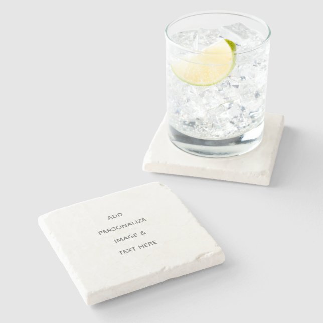 Posavasos De Piedra Crea tu propio blanco  (Lateral)