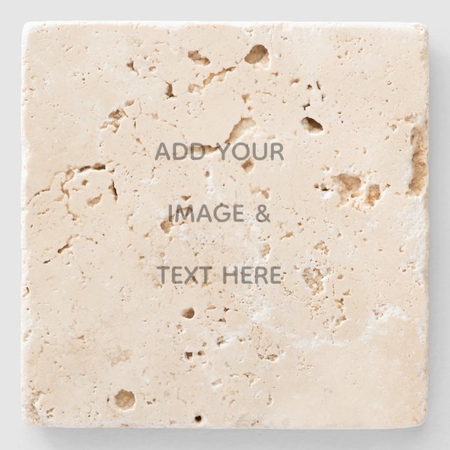 Posavasos De Piedra Crea tu propio blanco (Anverso)