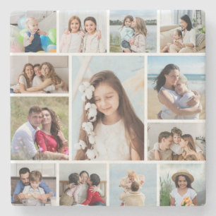 Posavasos De Piedra Crea tu propio collage de 13 fotos